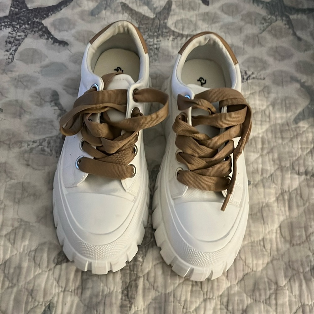 White sneakers